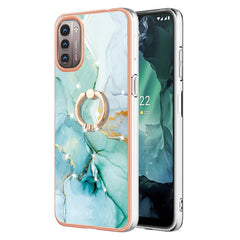 Electroplating Marble Pattern TPU Phone Case with Ring, For iPhone SE 2022 / SE 2020 / 8 / 7, For Motorola Moto G Stylus 2022, For Nokia G20 / G10, For Nokia G21 / G11, For Xiaomi 11T / 11T Pro