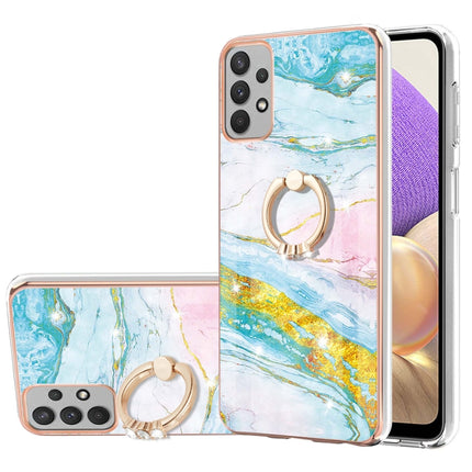 Funda de teléfono de TPU con patrón de mármol galvanizado con anillo, para Xiaomi Redmi 10, para Samsung Galaxy A23 5G / 4G, para Samsung Galaxy A13 4G, para OPPO Realme 9 Pro+ 5G, para OPPO Realme 9 Pro 5G