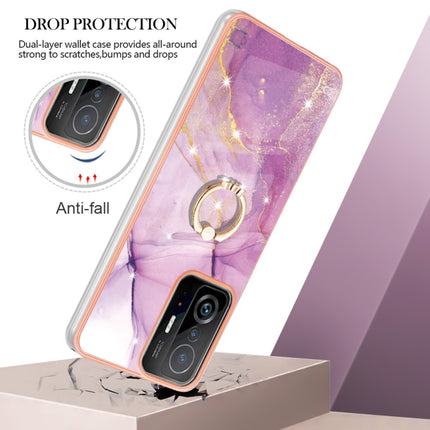 Funda de teléfono de TPU con patrón de mármol galvanizado con anillo, para Xiaomi Redmi 10, para Samsung Galaxy A23 5G / 4G, para Samsung Galaxy A13 4G, para OPPO Realme 9 Pro+ 5G, para OPPO Realme 9 Pro 5G