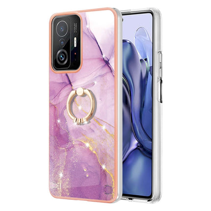 Galvanisierte TPU-Telefonhülle mit Marmormuster und Ring, für Xiaomi Redmi 10, für Samsung Galaxy A23 5G / 4G, für Samsung Galaxy A13 4G, für OPPO Realme 9 Pro+ 5G, für OPPO Realme 9 Pro 5G