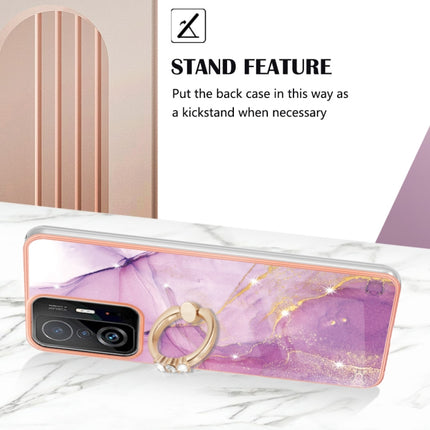 Funda de teléfono de TPU con patrón de mármol galvanizado con anillo, para Xiaomi Redmi 10, para Samsung Galaxy A23 5G / 4G, para Samsung Galaxy A13 4G, para OPPO Realme 9 Pro+ 5G, para OPPO Realme 9 Pro 5G
