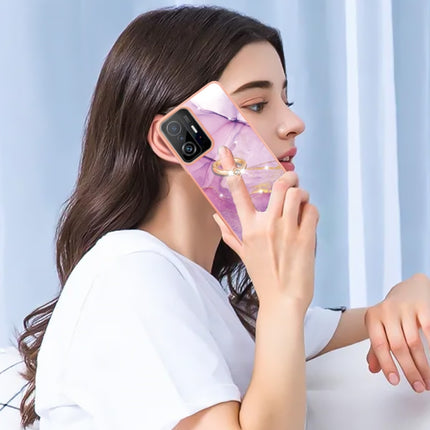 Funda de teléfono de TPU con patrón de mármol galvanizado con anillo, para Xiaomi Redmi 10, para Samsung Galaxy A23 5G / 4G, para Samsung Galaxy A13 4G, para OPPO Realme 9 Pro+ 5G, para OPPO Realme 9 Pro 5G
