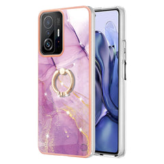 Electroplating Marble Pattern TPU Phone Case with Ring, For iPhone SE 2022 / SE 2020 / 8 / 7, For Motorola Moto G Stylus 2022, For Nokia G20 / G10, For Nokia G21 / G11, For Xiaomi 11T / 11T Pro