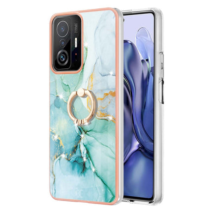 Funda de teléfono de TPU con patrón de mármol galvanizado con anillo, para Xiaomi Redmi 10, para Samsung Galaxy A23 5G / 4G, para Samsung Galaxy A13 4G, para OPPO Realme 9 Pro+ 5G, para OPPO Realme 9 Pro 5G