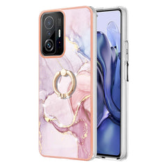 Electroplating Marble Pattern TPU Phone Case with Ring, For iPhone SE 2022 / SE 2020 / 8 / 7, For Motorola Moto G Stylus 2022, For Nokia G20 / G10, For Nokia G21 / G11, For Xiaomi 11T / 11T Pro