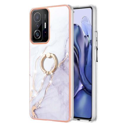 Funda de teléfono de TPU con patrón de mármol galvanizado con anillo, para Xiaomi Redmi 10, para Samsung Galaxy A23 5G / 4G, para Samsung Galaxy A13 4G, para OPPO Realme 9 Pro+ 5G, para OPPO Realme 9 Pro 5G