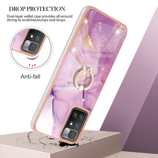 Electroplating Marble Pattern TPU Phone Case with Ring, For Xiaomi Redmi 10, For Samsung Galaxy A23 5G / 4G, For Samsung Galaxy A13 4G, For OPPO Realme 9 Pro+ 5G, For OPPO Realme 9 Pro 5G