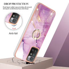 Electroplating Marble Pattern TPU Phone Case with Ring, For Xiaomi Redmi 10, For Samsung Galaxy A23 5G / 4G, For Samsung Galaxy A13 4G, For OPPO Realme 9 Pro+ 5G, For OPPO Realme 9 Pro 5G