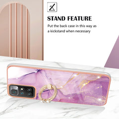 Electroplating Marble Pattern TPU Phone Case with Ring, For Xiaomi Redmi 10, For Samsung Galaxy A23 5G / 4G, For Samsung Galaxy A13 4G, For OPPO Realme 9 Pro+ 5G, For OPPO Realme 9 Pro 5G