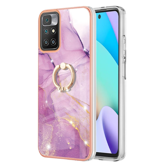 Electroplating Marble Pattern TPU Phone Case with Ring, For Xiaomi Redmi 10, For Samsung Galaxy A23 5G / 4G, For Samsung Galaxy A13 4G, For OPPO Realme 9 Pro+ 5G, For OPPO Realme 9 Pro 5G