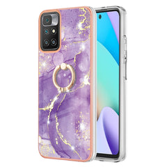 Electroplating Marble Pattern TPU Phone Case with Ring, For Xiaomi Redmi 10, For Samsung Galaxy A23 5G / 4G, For Samsung Galaxy A13 4G, For OPPO Realme 9 Pro+ 5G, For OPPO Realme 9 Pro 5G