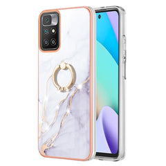 Electroplating Marble Pattern TPU Phone Case with Ring, For Xiaomi Redmi 10, For Samsung Galaxy A23 5G / 4G, For Samsung Galaxy A13 4G, For OPPO Realme 9 Pro+ 5G, For OPPO Realme 9 Pro 5G