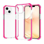 Für iPhone 14 / Transparentes Rosenrot