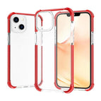 For iPhone 14 Plus / Transparent Red