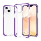 For iPhone 14 Plus / Transparent Purple