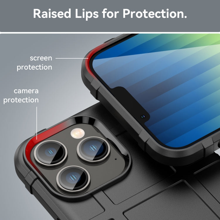 Funda de TPU resistente a los golpes con cobertura total Rugged Shield para iPhone 14, iPhone 14 Pro, iPhone 14 Plus, iPhone 14 Pro Max