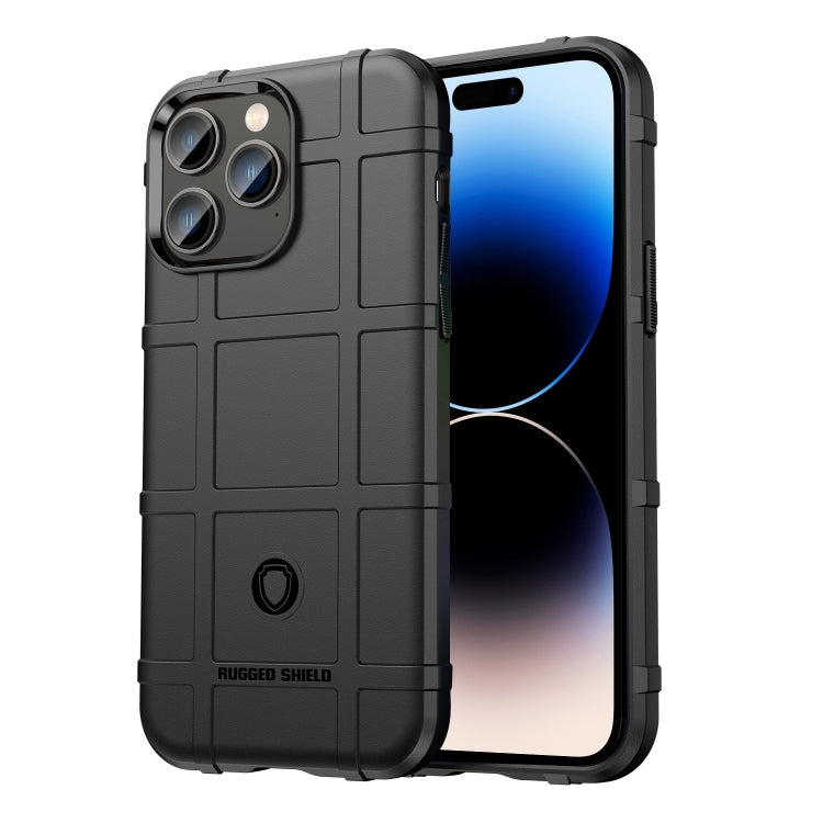 Funda de TPU resistente a los golpes con cobertura total Rugged Shield para iPhone 14, iPhone 14 Pro, iPhone 14 Plus, iPhone 14 Pro Max