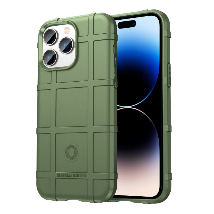 Funda de TPU resistente a los golpes con cobertura total Rugged Shield para iPhone 14, iPhone 14 Pro, iPhone 14 Plus, iPhone 14 Pro Max