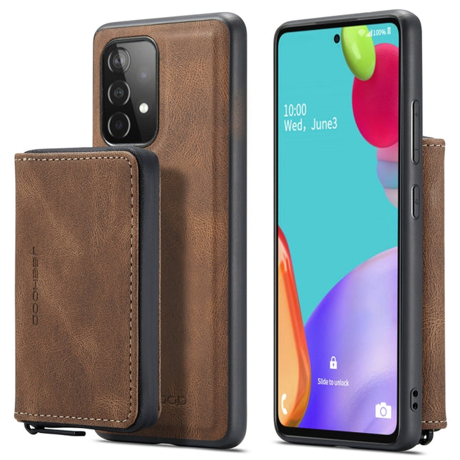 JEEHOOD Magnetic Zipper Horizontal Flip Phone Leather Case, For Samsung Galaxy A33 5G