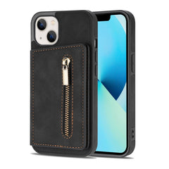 Zipper Card Holder Phone Case, For iPhone 13 mini, For iPhone 13, For iPhone 13 Pro, For iPhone 13 Pro Max