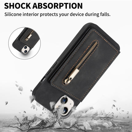 Zipper Card Holder Phone Case, For iPhone 13 mini, For iPhone 13, For iPhone 13 Pro, For iPhone 13 Pro Max