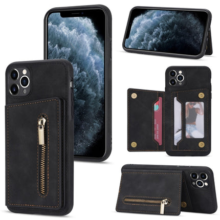 Zipper Card Holder Phone Case, For iPhone 12, For iPhone 12 Pro Max, For iPhone 11, For iPhone 11 Pro