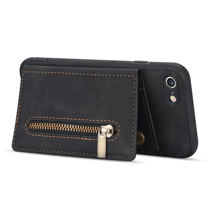 Zipper Card Holder Phone Case, For iPhone SE 2022 / 2020 / 8 / 7, For iPhone 8 Plus / 7 Plus, For iPhone 12 Pro, For iPhone 12 mini