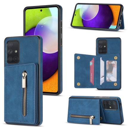 Zipper Card Holder Phone Case, For Samsung Galaxy A12 5G, For Samsung Galaxy A51 4G, For Samsung Galaxy A71 4G, For Samsung Galaxy A52 / A52s