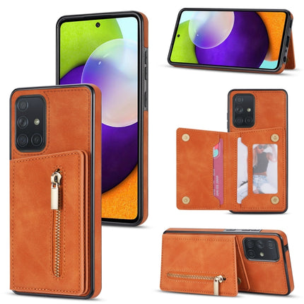 Zipper Card Holder Phone Case, For Samsung Galaxy A12 5G, For Samsung Galaxy A51 4G, For Samsung Galaxy A71 4G, For Samsung Galaxy A52 / A52s