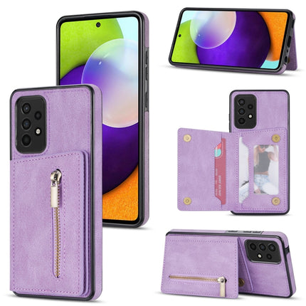 Zipper Card Holder Phone Case, For Samsung Galaxy A12 5G, For Samsung Galaxy A51 4G, For Samsung Galaxy A71 4G, For Samsung Galaxy A52 / A52s