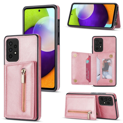 Zipper Card Holder Phone Case, For Samsung Galaxy A12 5G, For Samsung Galaxy A51 4G, For Samsung Galaxy A71 4G, For Samsung Galaxy A52 / A52s