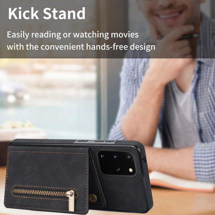 Zipper Card Holder Phone Case, For Samsung Galaxy S20 FE, For Samsung Galaxy S20 Ultra, For Samsung Galaxy S21 Ultra 5G, For Samsung Galaxy S21+ 5G