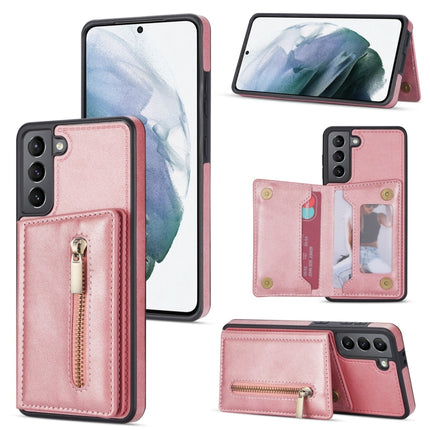 Zipper Card Holder Phone Case, For Samsung Galaxy S20 FE, For Samsung Galaxy S20 Ultra, For Samsung Galaxy S21 Ultra 5G, For Samsung Galaxy S21+ 5G