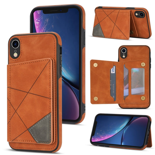 Line Card Holder Phone Case, For iPhone XR, For iPhone XS Max, For iPhone SE 2022 / 2020 / 8 / 7, For iPhone 8 Plus / 7 Plus