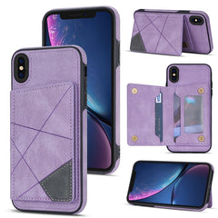 Line Card Holder Phone Case, For iPhone XR, For iPhone XS Max, For iPhone SE 2022 / 2020 / 8 / 7, For iPhone 8 Plus / 7 Plus