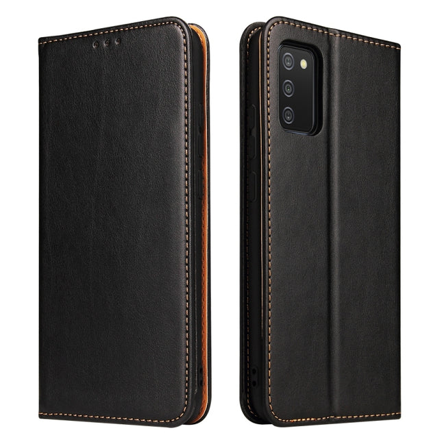 Fierre Shann PU Genuine Leather Texture Leather Phone Case, For Samsung Galaxy A02s, For Samsung Galaxy A12, For Samsung Galaxy A13 5G, For Samsung Galaxy A22 5G, For Samsung Galaxy A33 5G, For Samsung Galaxy A53 5G