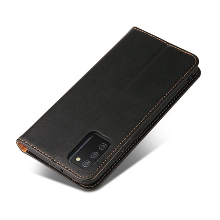 Fierre Shann PU Genuine Leather Texture Leather Phone Case, For Samsung Galaxy A02s, For Samsung Galaxy A13 5G, For Samsung Galaxy A22 5G, For Samsung Galaxy A33 5G, For Samsung Galaxy A53 5G, For Samsung Galaxy A73 5G