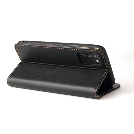 Fierre Shann PU Genuine Leather Texture Leather Phone Case, For Samsung Galaxy A02s, For Samsung Galaxy A13 5G, For Samsung Galaxy A33 5G, For Samsung Galaxy A53 5G, For Samsung Galaxy A73 5G, For Samsung Galaxy S21 FE 5G