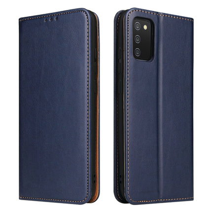 Fierre Shann PU Genuine Leather Texture Leather Phone Case, For Samsung Galaxy A02s, For Samsung Galaxy A13 5G, For Samsung Galaxy A33 5G, For Samsung Galaxy A53 5G, For Samsung Galaxy A73 5G, For Samsung Galaxy S21 FE 5G