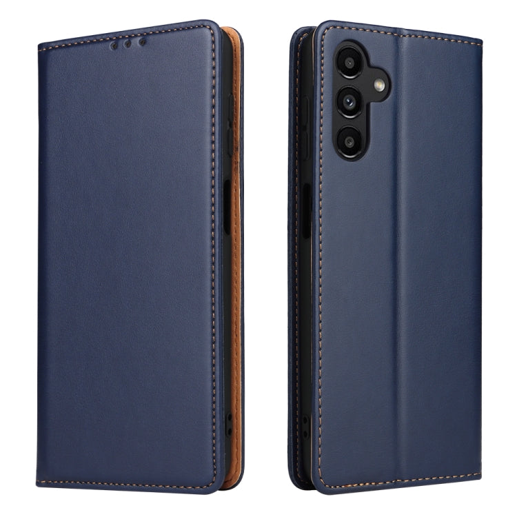 Fierre Shann PU Genuine Leather Texture Leather Phone Case, For Samsung Galaxy A02s, For Samsung Galaxy A12, For Samsung Galaxy A13 5G, For Samsung Galaxy A22 5G, For Samsung Galaxy A33 5G, For Samsung Galaxy A53 5G