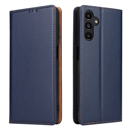 Fierre Shann PU Genuine Leather Texture Leather Phone Case, For Samsung Galaxy A02s, For Samsung Galaxy A13 5G, For Samsung Galaxy A22 5G, For Samsung Galaxy A33 5G, For Samsung Galaxy A53 5G, For Samsung Galaxy A73 5G