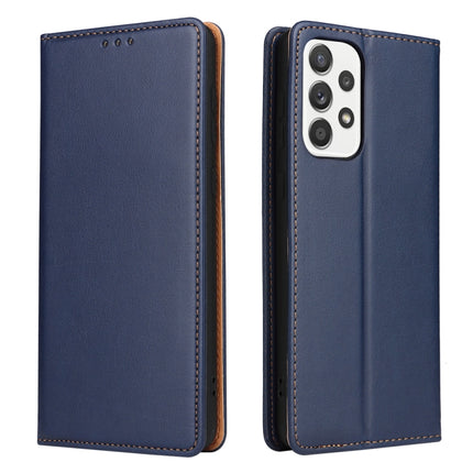 Fierre Shann PU Genuine Leather Texture Leather Phone Case, For Samsung Galaxy A02s, For Samsung Galaxy A13 5G, For Samsung Galaxy A33 5G, For Samsung Galaxy A53 5G, For Samsung Galaxy A73 5G, For Samsung Galaxy S21 FE 5G
