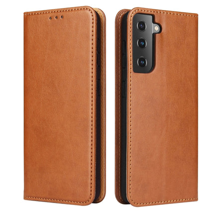 Fierre Shann PU Genuine Leather Texture Leather Phone Case, For Samsung Galaxy A02s, For Samsung Galaxy A13 5G, For Samsung Galaxy A33 5G, For Samsung Galaxy A53 5G, For Samsung Galaxy A73 5G, For Samsung Galaxy S21 FE 5G