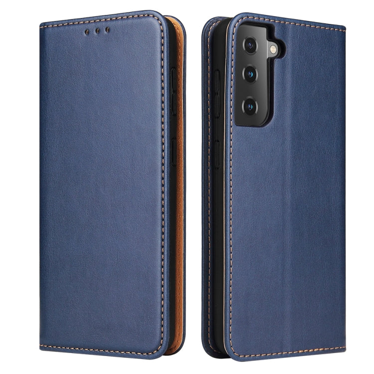 Fierre Shann PU Genuine Leather Texture Leather Phone Case, For Samsung Galaxy A73 5G, For Samsung Galaxy S21 FE 5G
