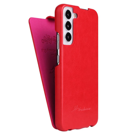 Fierre Shann 64 Texture Vertical Flip PU Leather Phone Case, For Samsung Galaxy S22 5G, For Samsung Galaxy S22+ 5G, For Samsung Galaxy S22 Ultra 5G