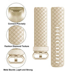 For FITBIT Charge 3 / Champagne Gold