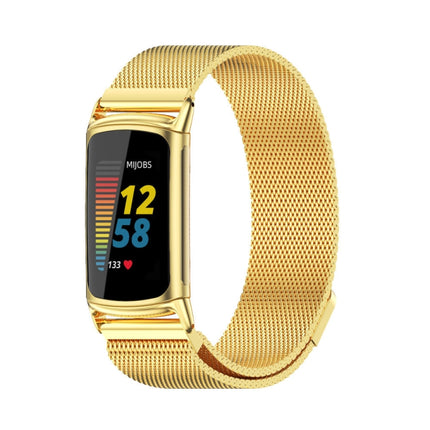 Mijobs Magnetic Metal Watch Band, For Fitbit Charge5