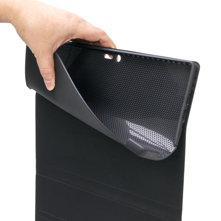 SF128-A Tree Texture Touchpad Bluetooth Keyboard Leather Tablet Case