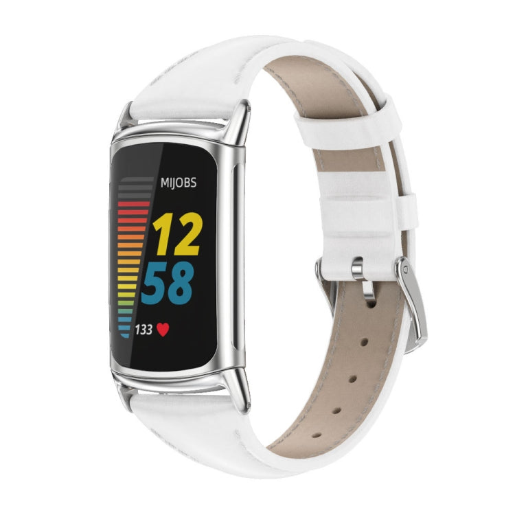 Mijobs Genuine Leather Slim Watch Band