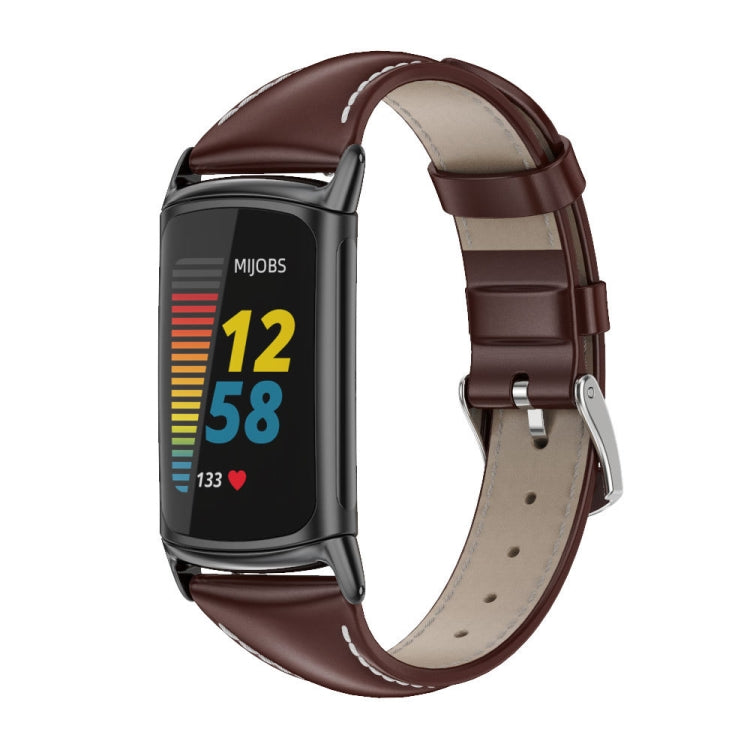 Mijobs Genuine Leather Slim Watch Band